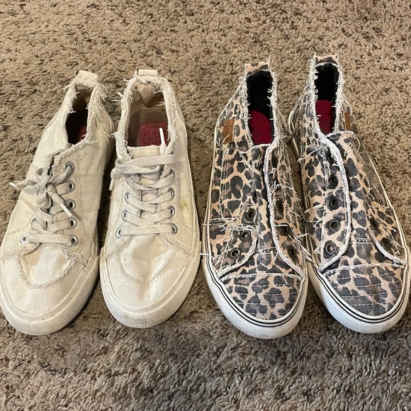 Girls youth canvas slip on sneakers 👟 - Picture 2 of 2